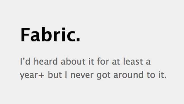 fabric